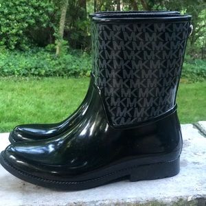 Black Michael Kors Rain Boots